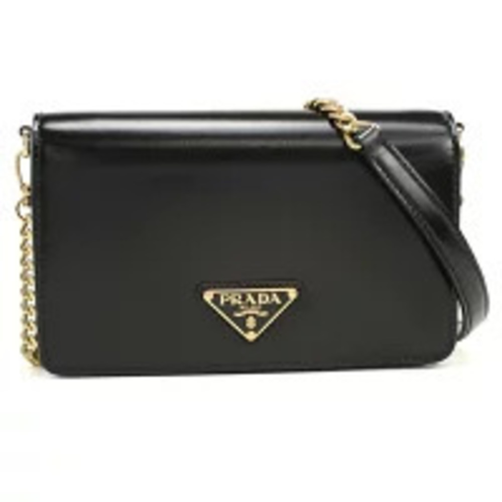 Prada Shoulder Bag Chain Black Crossbody